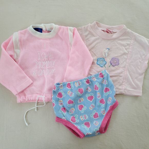 Vintage 3-Piece Girly Bundle 12 months - Picture 1 of 8